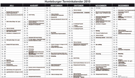 Kalender Hunteburg
